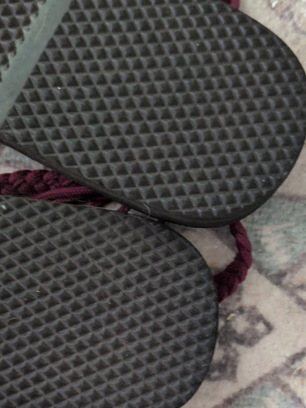 Bokyna Braided Tassel Sand Sandals in Burgundy In Size 40 (Size 9-9.5)